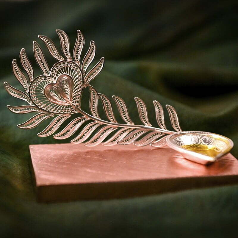 Pooja Items Silver Diya