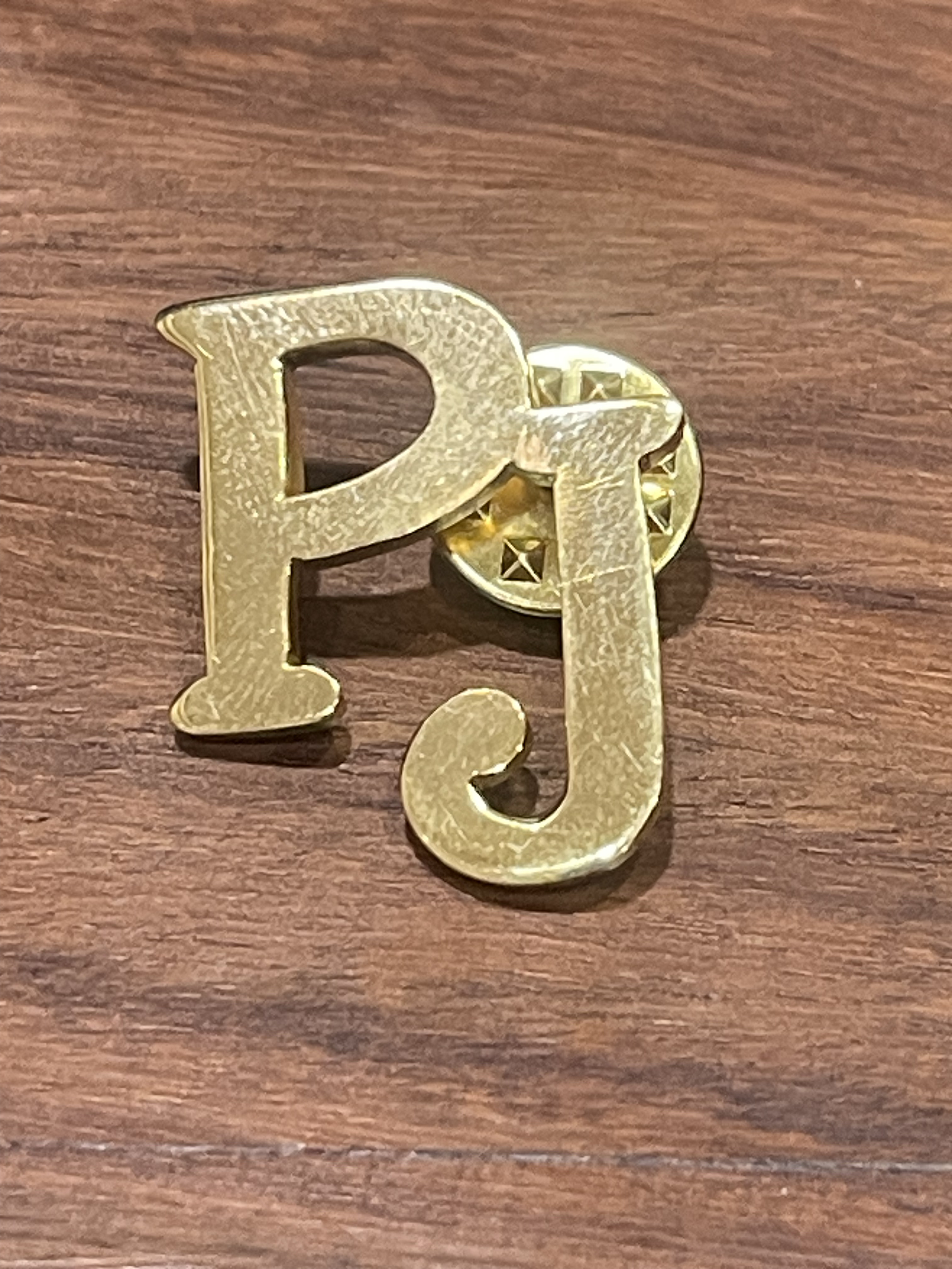 Silver Initial coat pin[Customize]