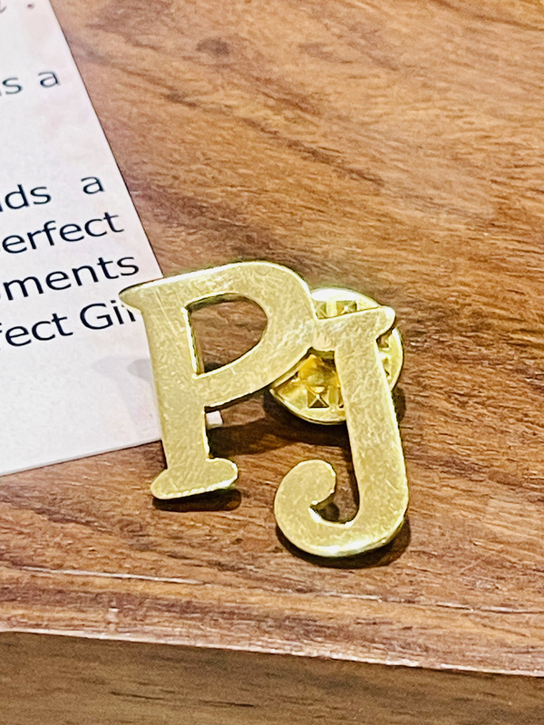 Silver Initial coat pin[Customize]