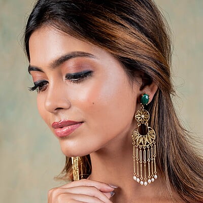 Nayanika Gold Plated Silver