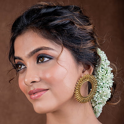 Arunima Gold Coated Silver Earrings