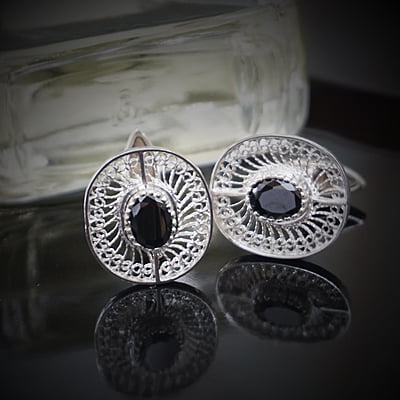 Amey Handcrafted Silver Cufflinks