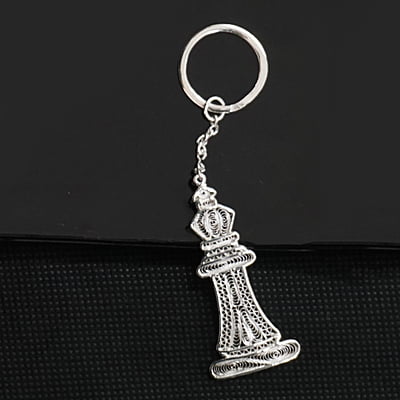 Silver keychain for men store