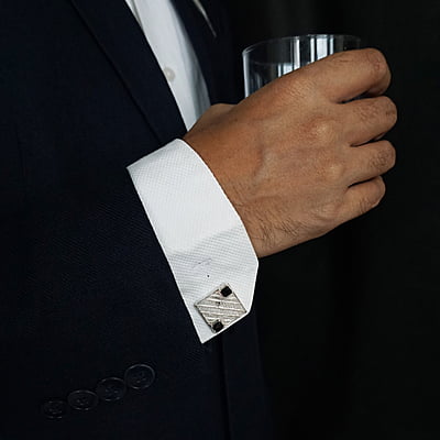 Shayan Silver Cufflinks