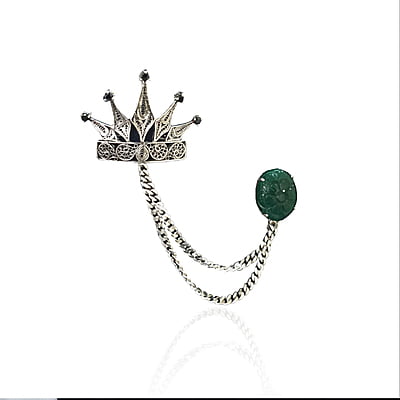 Shaurya Crown Brooch