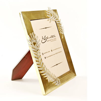 Royal Peacock feather filigree photo frame Royal Peacock feather filigree photo frame