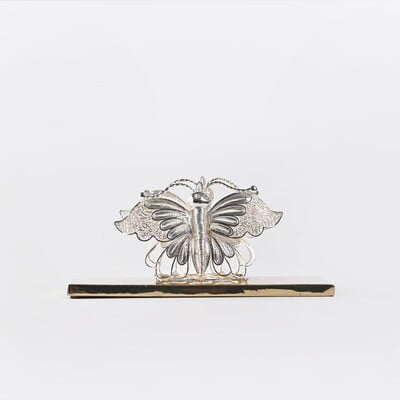 Dazzling butterfly filigree napkin holder