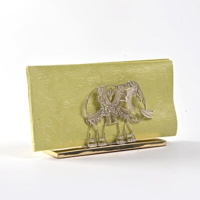Majestic Elephant filigree napkin holder Majestic Elephant filigree napkin holder