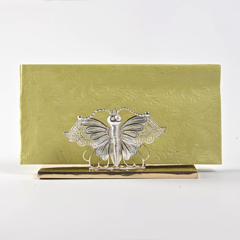 Dazzling butterfly filigree napkin holder