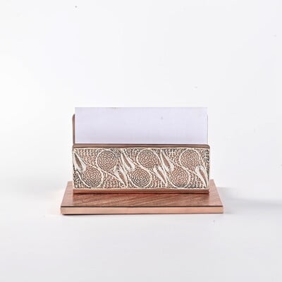 Silver filigree visiting card holder