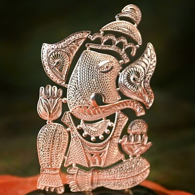Dazzling filigree gajanana Dazzling filigree gajanana