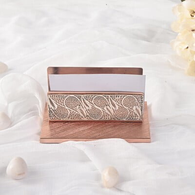 Silver filigree visiting card holder