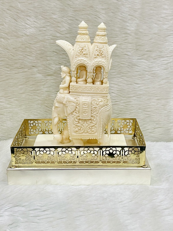 Intricate Cutwork Hauda