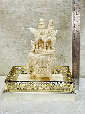 Intricate Cutwork Hauda