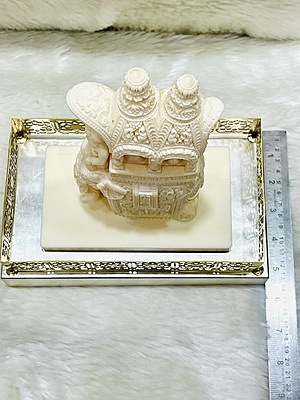 Intricate Cutwork Hauda