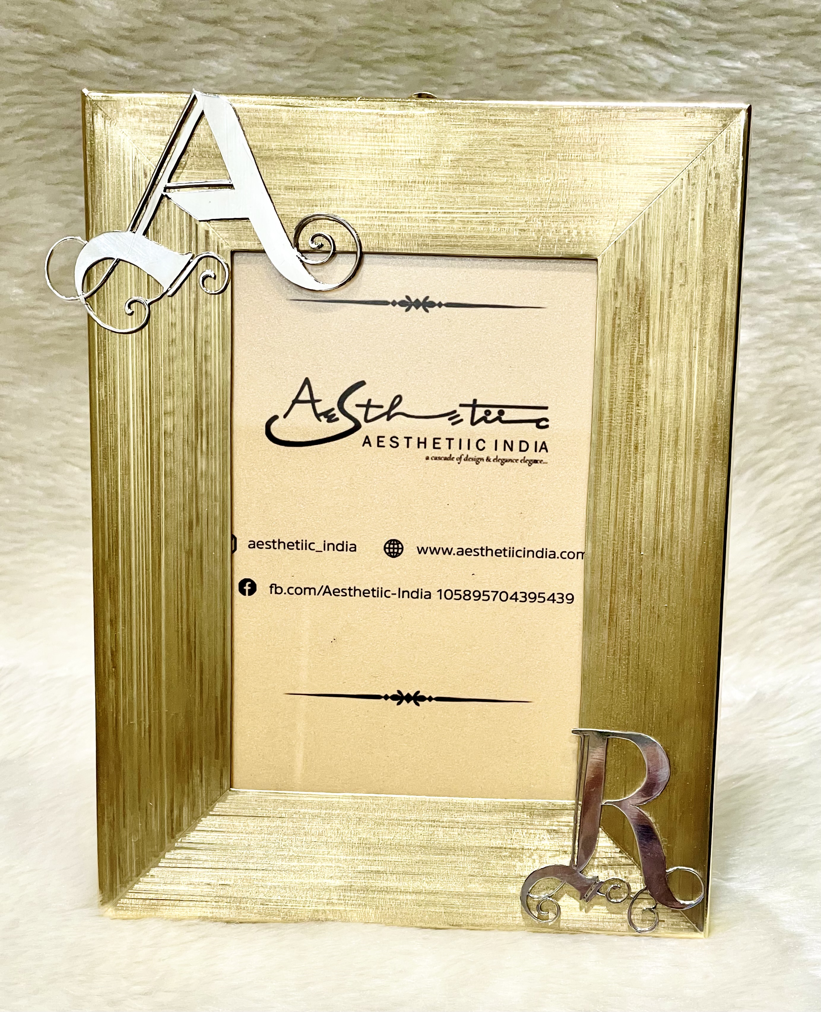 Silver Intial Photoframe