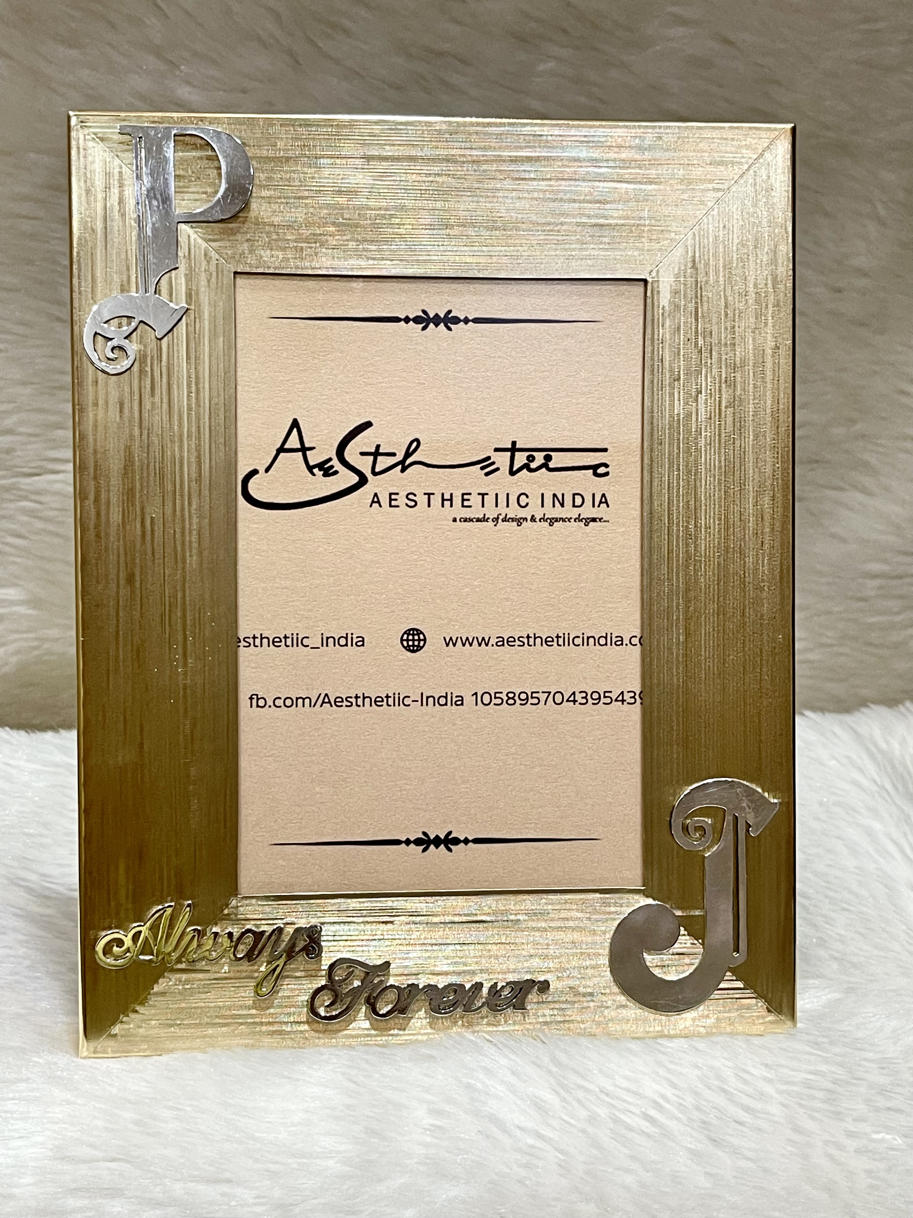 Silver Intial Photoframe