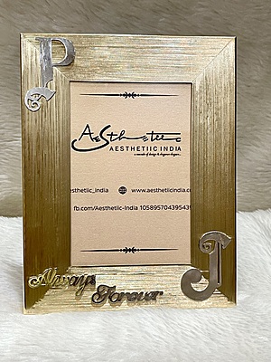 Silver Intial Photoframe