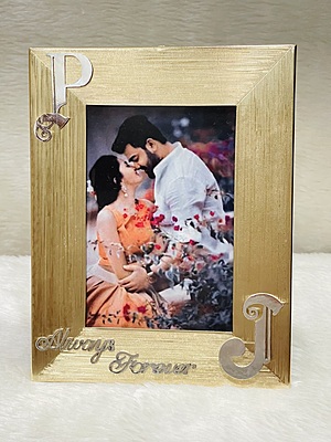 Silver Intial Photoframe