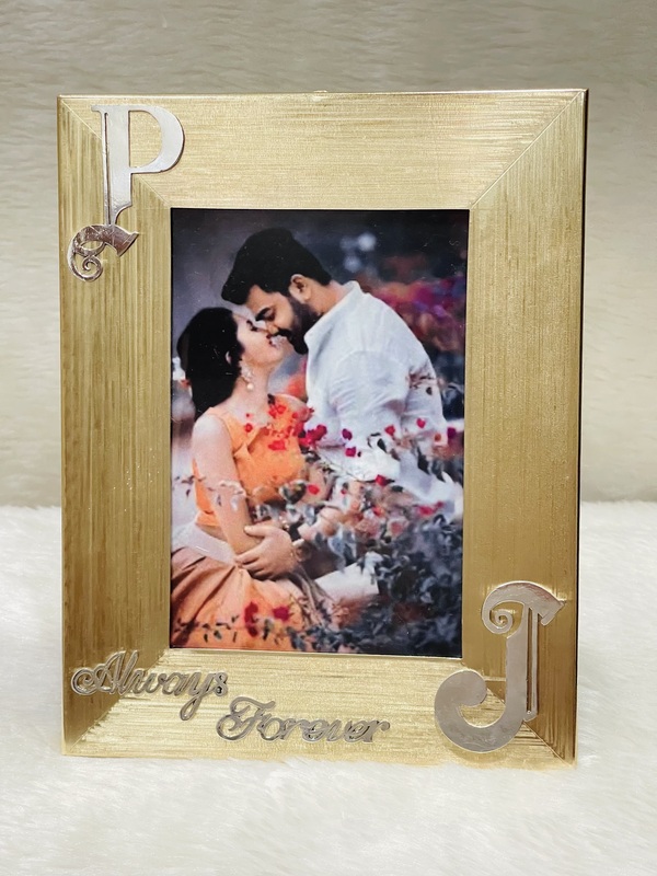 Silver Intial Photoframe