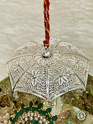 Silver Filigree Chatri( customisable)