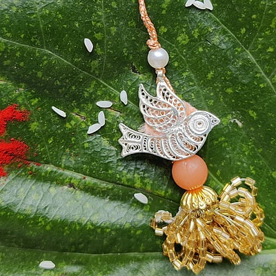 Silver Bird Lumba Rakhi