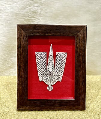 Divine Silver Filigree Bhagwan Vishnu Tilak Divine Silver Filigree Bhagwan Vishnu Tilak