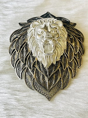 Noble Sovereign Silver Handcrafted Brooch