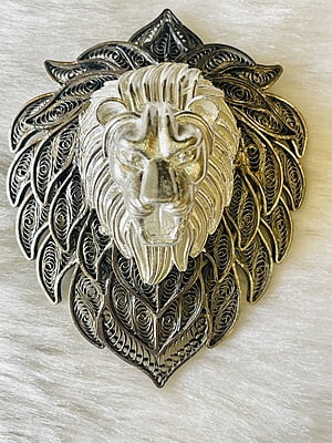 Noble Sovereign Silver Handcrafted Brooch