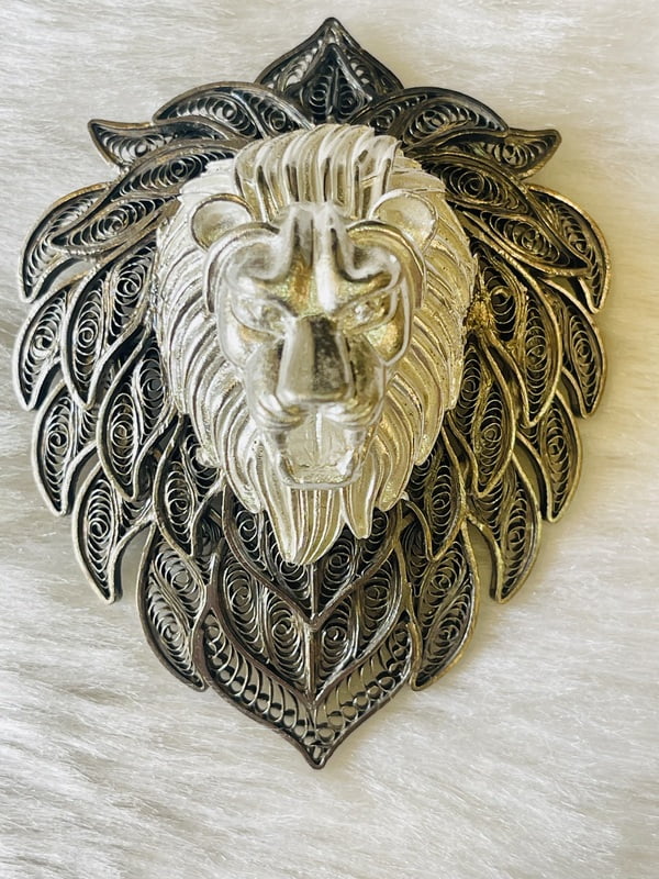 Noble Sovereign Silver Handcrafted Brooch