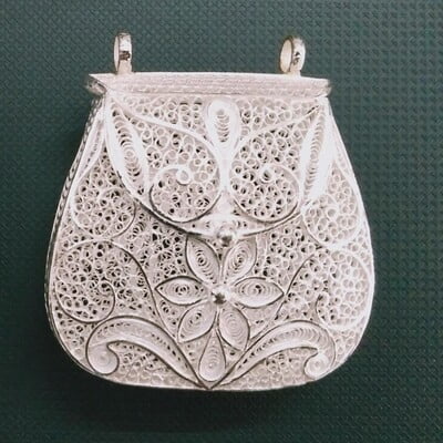 Intricate Silver Coin Pouch collection