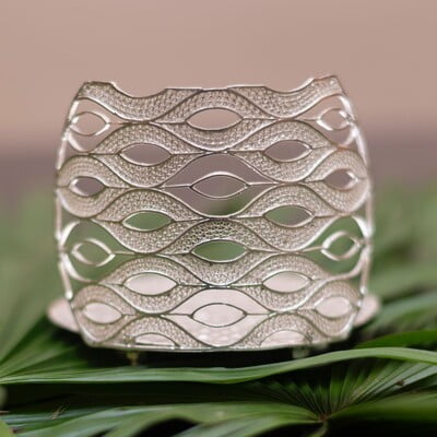 Intricate Silver Candle holder Intricate Silver Candle holder